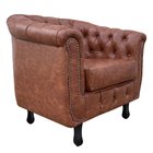 Poltrona Chesterfield Couro Nozes – D'Rossi
