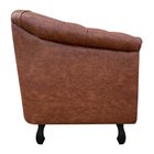 Poltrona Chesterfield Couro Nozes – D'Rossi