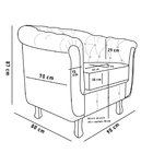 Poltrona Chesterfield Couro Vermelho – D'Rossi