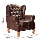 Poltrona Chesterfield Decoração Retrô Vintage Café