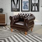 Poltrona Chesterfield Duquesa Capitonê Retro Café