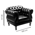 Poltrona Chesterfield Elisabeth Clássica Via Encanto Courano