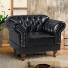 Poltrona Chesterfield Malbec Via Encanto Courano Preto