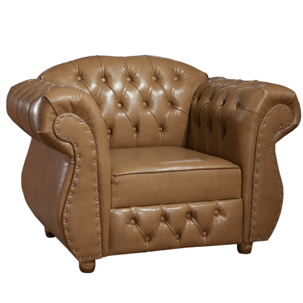Poltrona Chesterfield Merlô Via Encanto Courano Bege