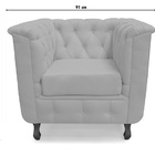 Poltrona Chesterfield Retro Capitonê Veludo Roxo - Meu Lar De