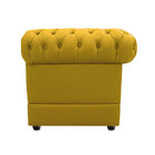 Poltrona Chesterfield Veludo Amarelo