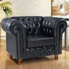 Poltrona Chesterfield Vittorio Via Encanto Courano Preto