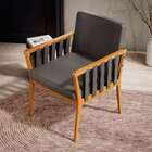 Poltrona Chicago Linho Cinza