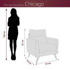 Poltrona Chicago Matrix Veludo Vermelho