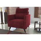 Poltrona Chicago Matrix Veludo Vermelho