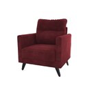 Poltrona Chicago Matrix Veludo Vermelho