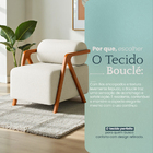 Poltrona Chloe Decorativa Orgânica Bouclé Premium de Luxo par
