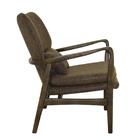 Poltrona Cibelle Rivatti Estofado Pu Marrom Vitage Base Madei