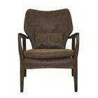 Poltrona Cibelle Rivatti Estofado Pu Marrom Vitage Base Madei