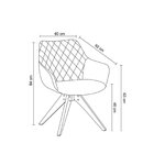 Poltrona Cíntia Giratória   Preto