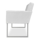 Poltrona Clarice Veludo Base Metálica Industrial Prata - Pall