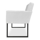 Poltrona Clarice Veludo Base Metálica Industrial Preto - Pall