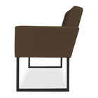 Poltrona Clarice Veludo Base Metálica Industrial Preto - Pall