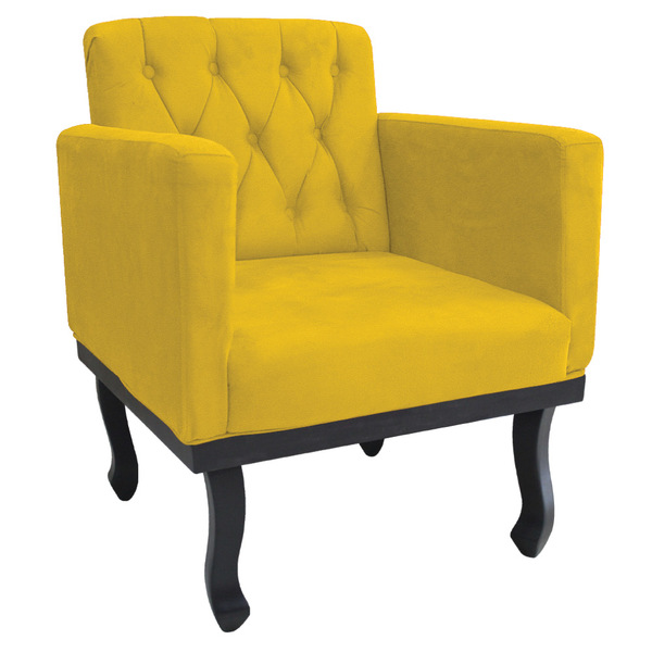 Poltrona Classic Corano - Amarena Móveis - Amarelo