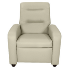 Poltrona Classic Reclinável Tecido Corino Matrix Cor Bege