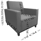 Poltrona Clássica De Alto Luxo Orion Marrom