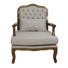 Poltrona Clássica Entalhada Capitonê King Verniz Imbuia Brilh