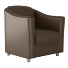 Poltrona Clássica Jales Sintetico Marrom