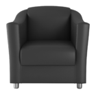 Poltrona Clássica Jales Sintetico Preto