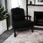 Poltrona Clássica King Entalhada  Preto