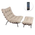 Poltrona Clássica Para Sala Quarto Atz Costela Massageadora C