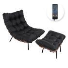 Poltrona Clássica Para Sala Quarto Atz Costela Massageadora C