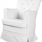 Poltrona Com Balanço Rubi Corano Branco - J.a Decor