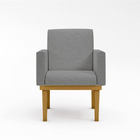 Poltrona Com Base Reforçada Black Friday Escritório Linho Lin