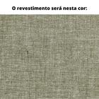 Poltrona Com Braço Cutiê Linho Cinza Madeira Cedro Corda Fita