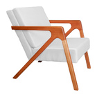 Poltrona Com Braço De Madeira Zoe Estilo Moderno Suede Escolh