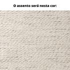Poltrona Com Braço Évora Linho Bege Madeira Cedro Corda Náuti