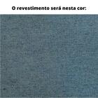 Poltrona Com Braço Mava Algodão Azul Madeira Cedro Corda Plan