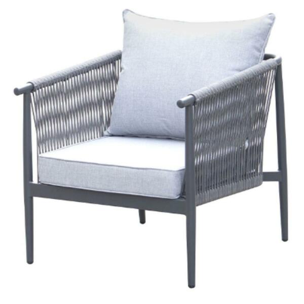 Poltrona Com Braços Brava Rivatti Alumínio Pintado A Pó Trama