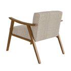 Poltrona Com Encosto Ravena Nogueira/bege