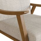 Poltrona Com Encosto Ravena Nogueira/bege