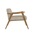 Poltrona Com Encosto Ravena Nogueira/bege