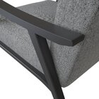 Poltrona Com Encosto Ravena Preto/cinza