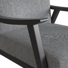 Poltrona Com Encosto Ravena Preto/cinza