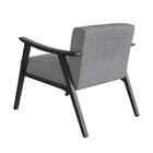 Poltrona Com Encosto Ravena Preto/cinza