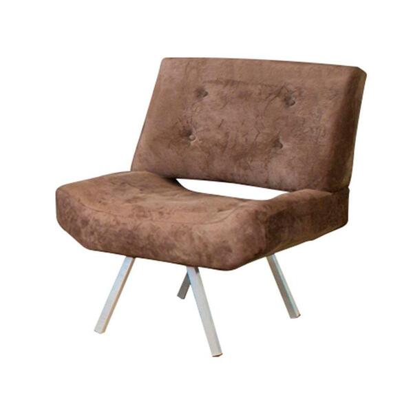 Poltrona Com Pés Em Madeira Maceio Finezzi Capuccino