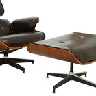 Poltrona Com Puff Charles Eames-rivatti - Marrom