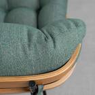 Poltrona Com Puff Costela – Verde