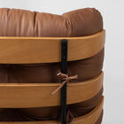 Poltrona Com Puff Costela - Caramelo