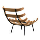 Poltrona Com Puff Costela Preto