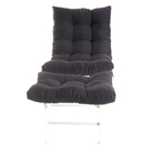 Poltrona Com Puff Decorativo Aramado Comfort